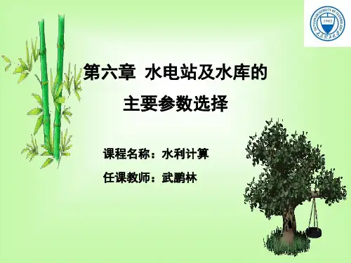 第六章水电站及水库的主要参数选择