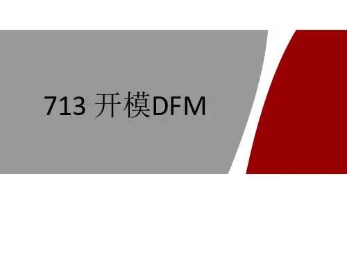 开模DFM报告检讨格式