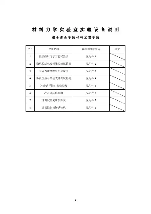 金相试验室与机械设计试验室