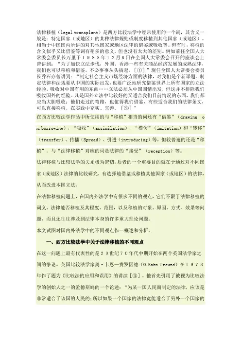 法律移植
