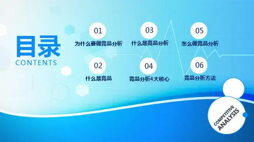 企业品牌竞争分析培训内容PPT演示