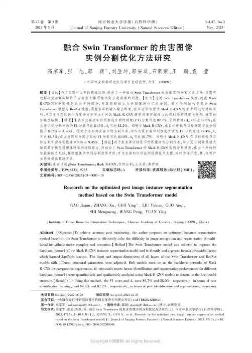 融合Swin_Transformer_的虫害图像实例分割优化方法研究