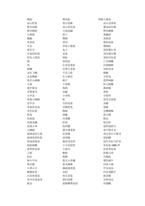 魔兽世界世界猎人成就小宠物一览