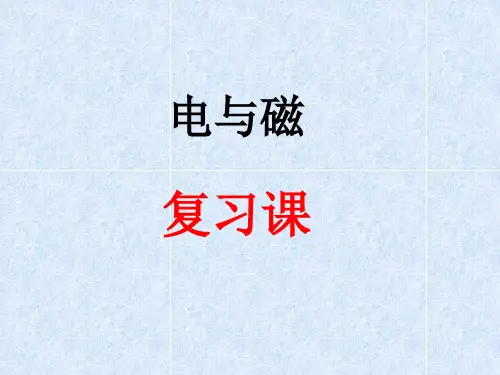 浙教版八年级科学下1.3电与磁复习课教学课件共21张PPT