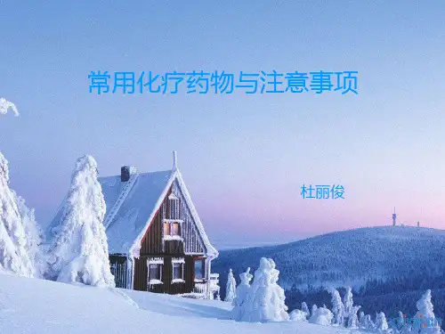 常用化疗药物及注意事项