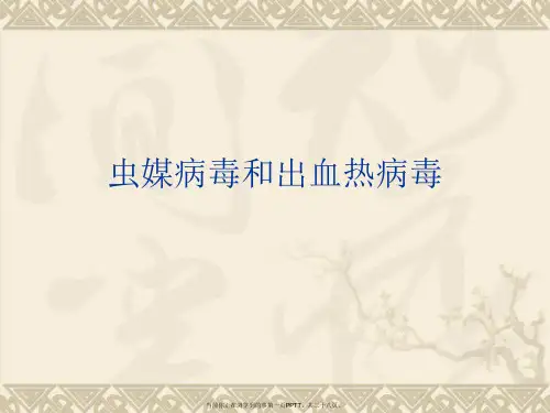 虫媒病毒和出血热病毒
