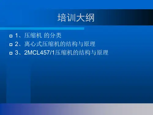 离心式压缩机培训教程1