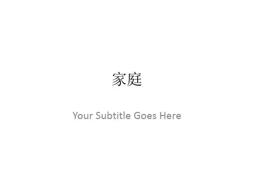 婚姻与家庭