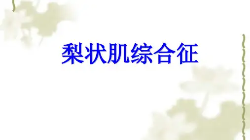 梨状肌综合征课件