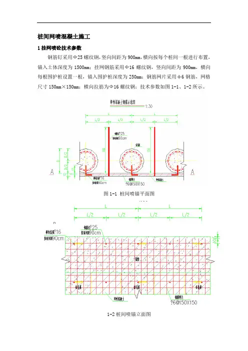 (完整)桩间网喷混凝土施工方案