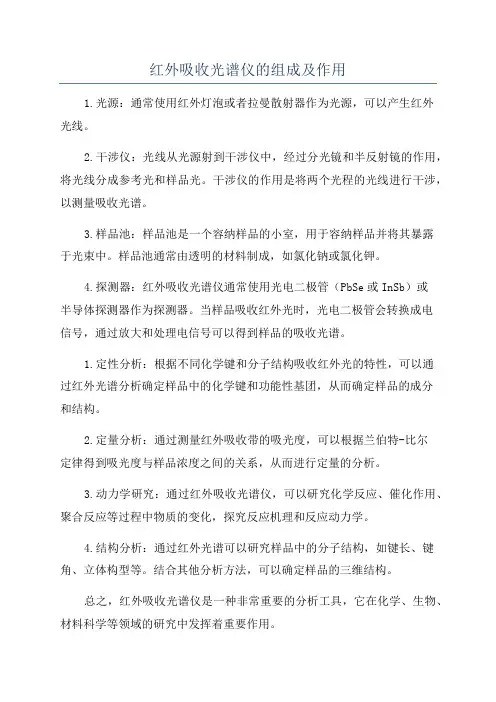 红外吸收光谱仪的组成及作用