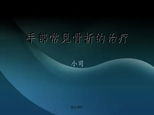 手部常见骨折的治疗ppt课件