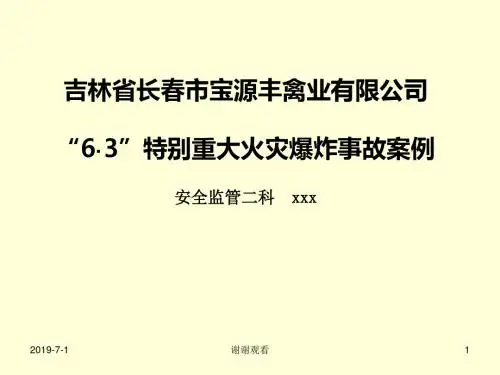 6·3”特别重大火灾爆炸事故案例.pptx