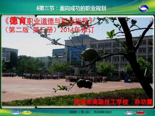 第三节  面向成功的职业规划