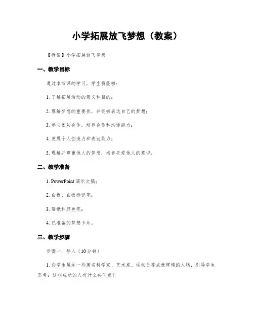 小学拓展放飞梦想(教案)