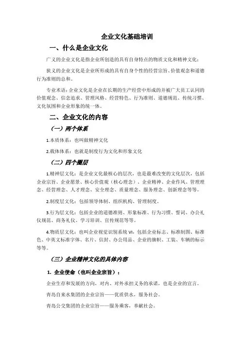企业文化基础知识