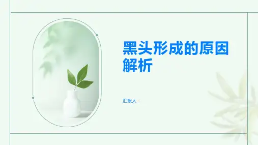 黑头形成的原因解析找准症结才能有效对症治疗