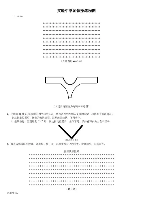 团体操流程图