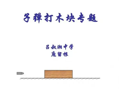 高三物理子弹打木块专题