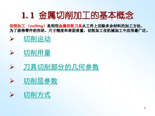 1-1切削概念解析