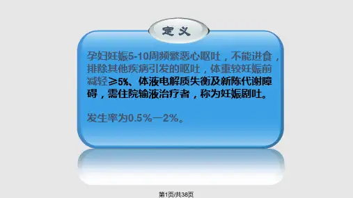 妊娠剧吐实用PPT课件PPT课件