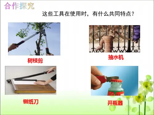 人教版八年级物理 下册12.1 杠杆 