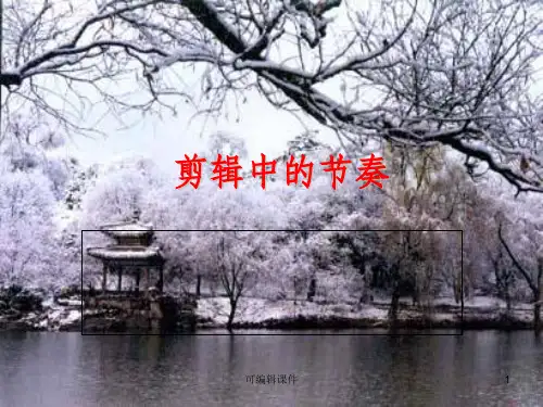 剪辑中的节奏PPT课件