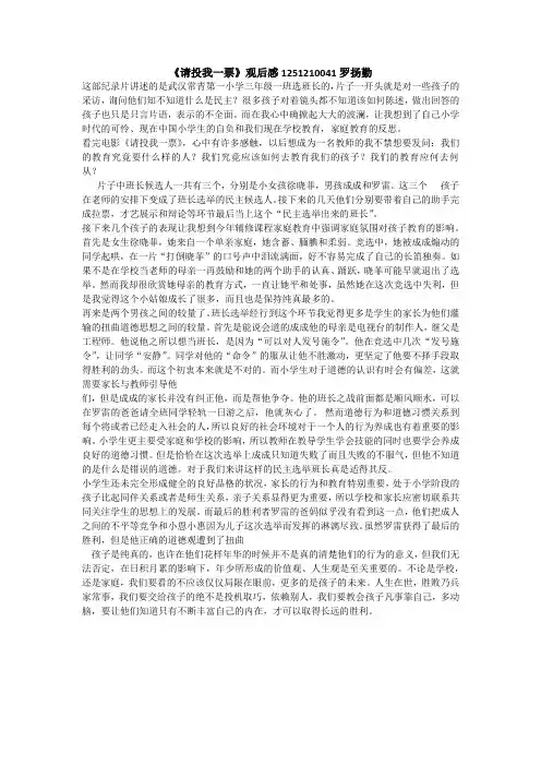 请投我一票