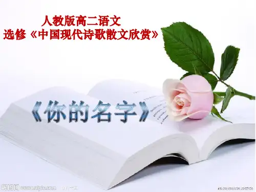 你的名字ppt4 人教课标版