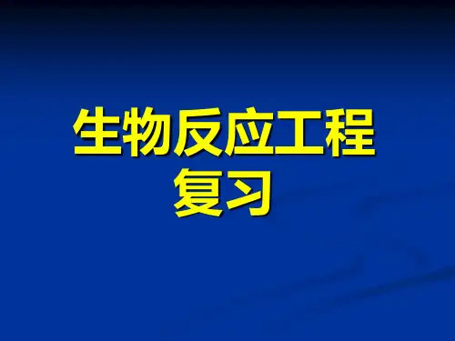 生物反应工程复习