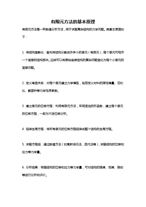 有限元方法的基本原理