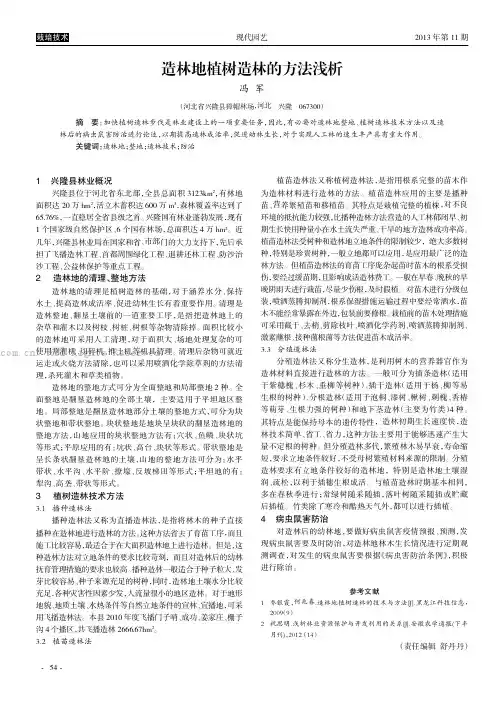 造林地植树造林的方法浅析   