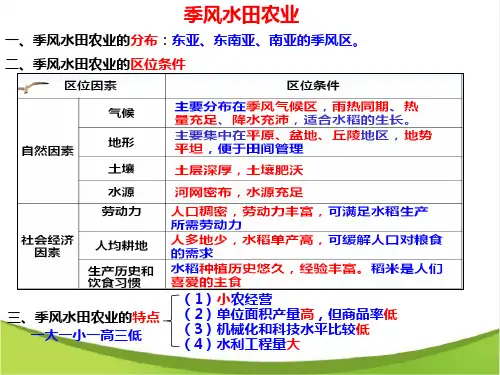 高中地理课件-3.1.4 商品谷物农业