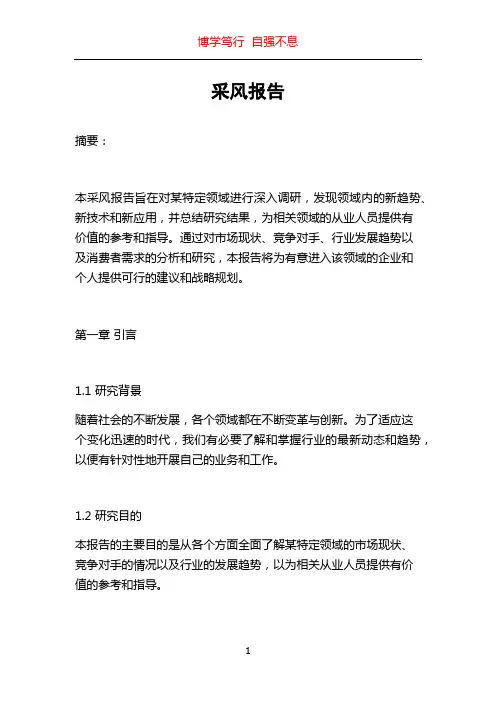采风报告_精品文档