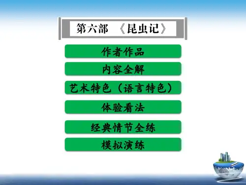 部编中考语文名著单篇阅读第六部《昆虫记》全解课件
