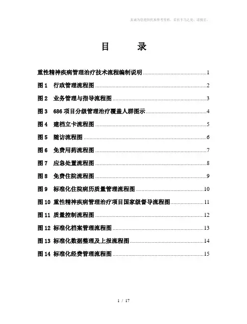 重性精神疾病管理治疗技术流程图