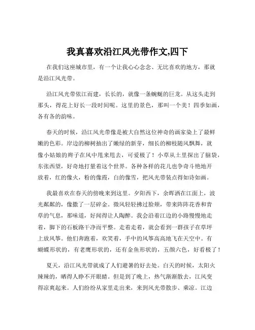 我真喜欢沿江风光带作文,四下