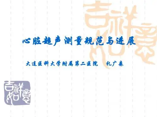 心脏超声测量规范与进展PPT课件