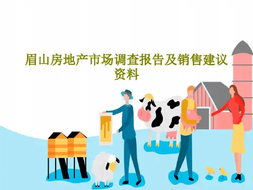 眉山房地产市场调查报告及销售建议资料50页PPT