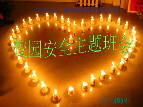 高中校园安全主题班会PPT演示课件