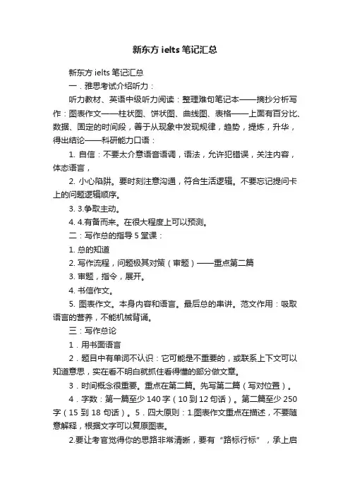 新东方ielts笔记汇总