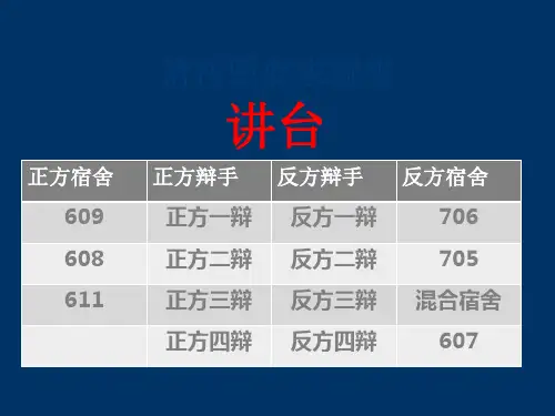 主题班会我们与手机辩论赛PPT