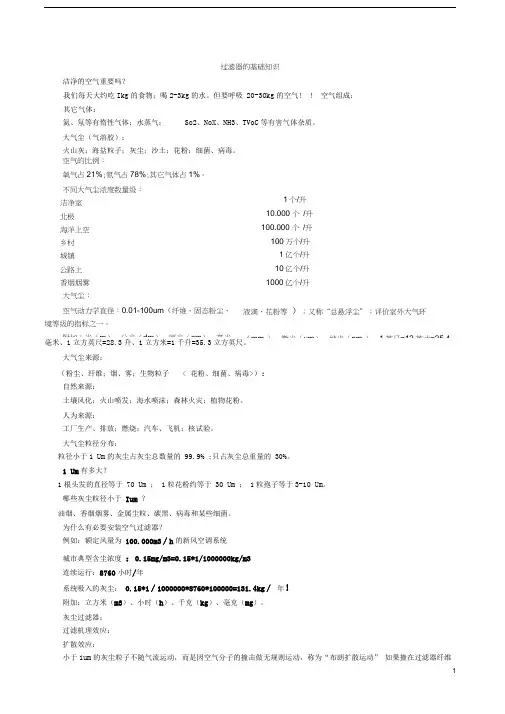 过滤器的基础知识