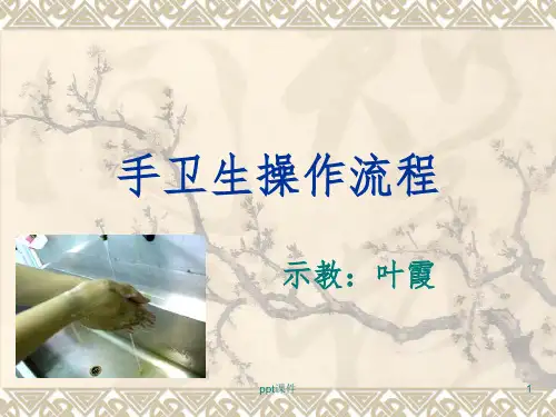 手卫生操作流程