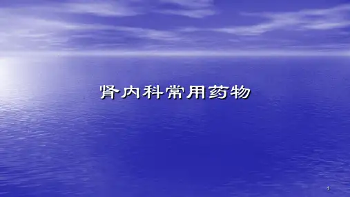 肾内科常用药物课件