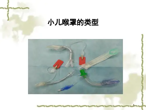 推荐精选小儿喉罩的应用技巧