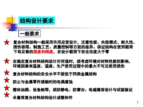 复合材料结构设计设计要求和原则课堂PPT