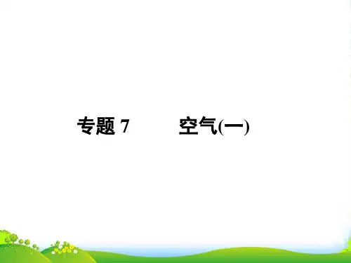 中考化学第一轮复习 专题7《空气(一)》课件 新人教版
