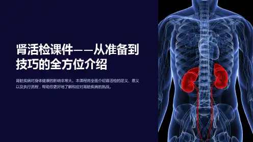 《肾活检课件-从准备到技巧的全方位介绍》