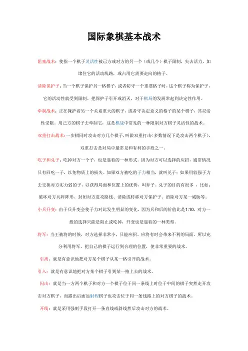 国际象棋战术解释